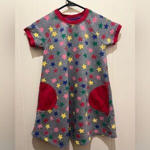 Hanna Andersson Colorful Star Print Cotton Dress—Size 130 (US 7/8)